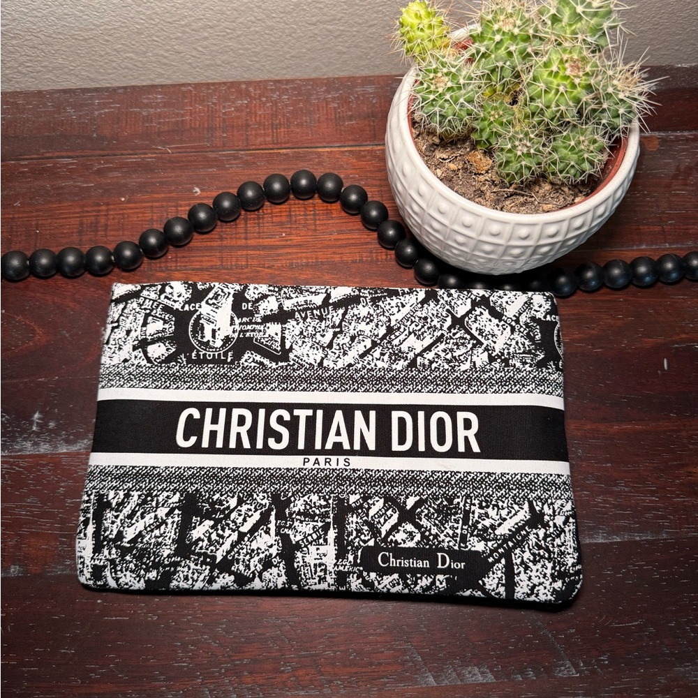 Christian Dior Black and White Pouch
